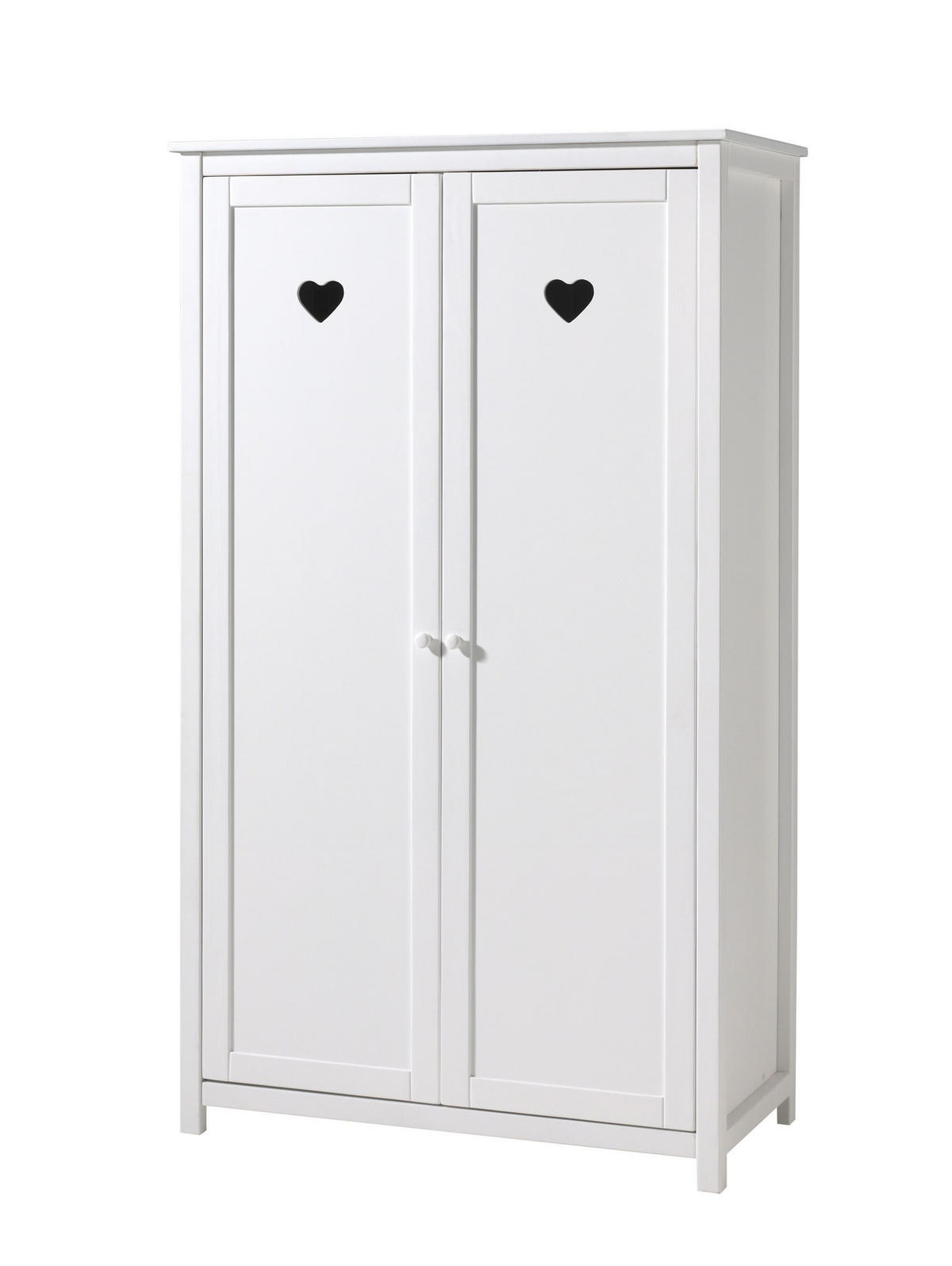 BABYZIMMER SET Kamila 4tlg Weiß Bett Kommode Schrank - Weiß, Holz (57/191/110cm) - 58aufmkessel