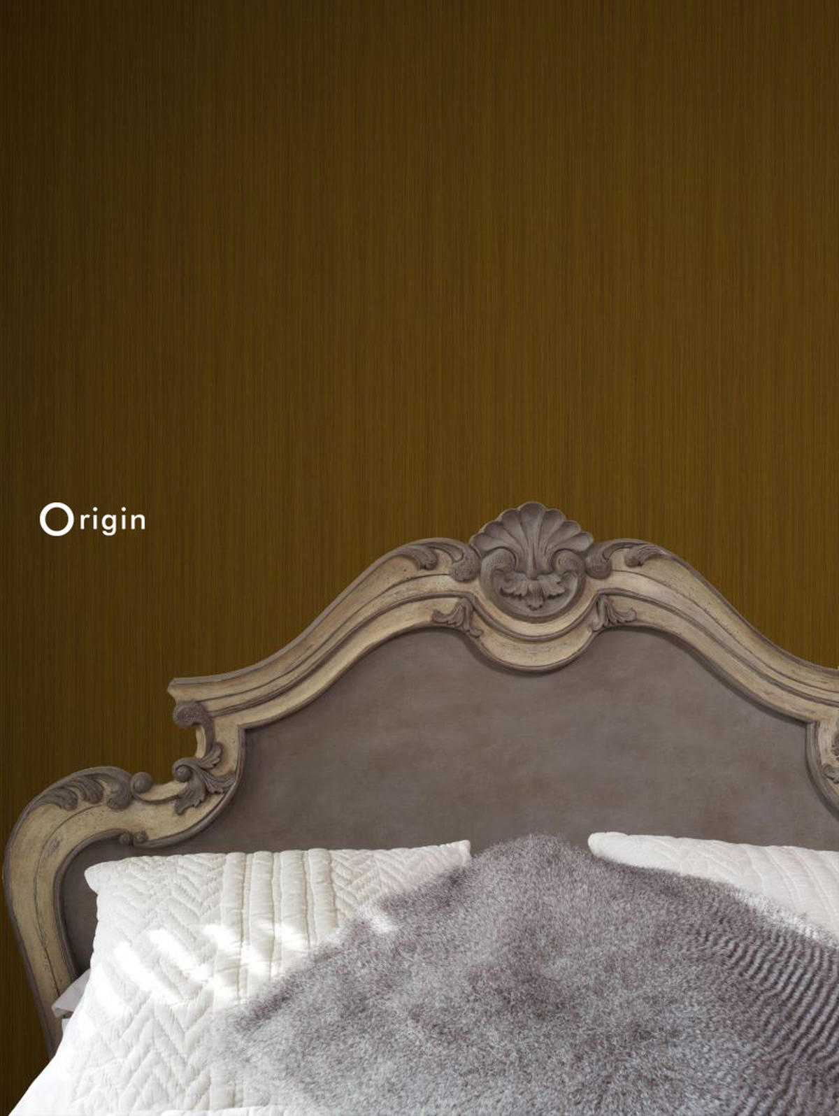 TAPETE feine Streifen 53 cm x 10.05 m - Goldfarben, Papier (53/1000cm) - Origin Wallcoverings