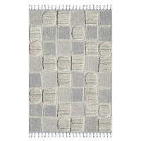 KURZFLOR-TEPPICH Valencia 950 Creme 200x290 cm - Blau/Creme, Textil (200/290cm) - carpet city