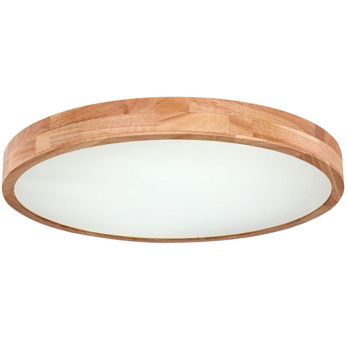 LED DECKENLEUCHTE Holzoptik Braun - Braun, Kunststoff (60/60/10.5cm) - Globo Lighting
