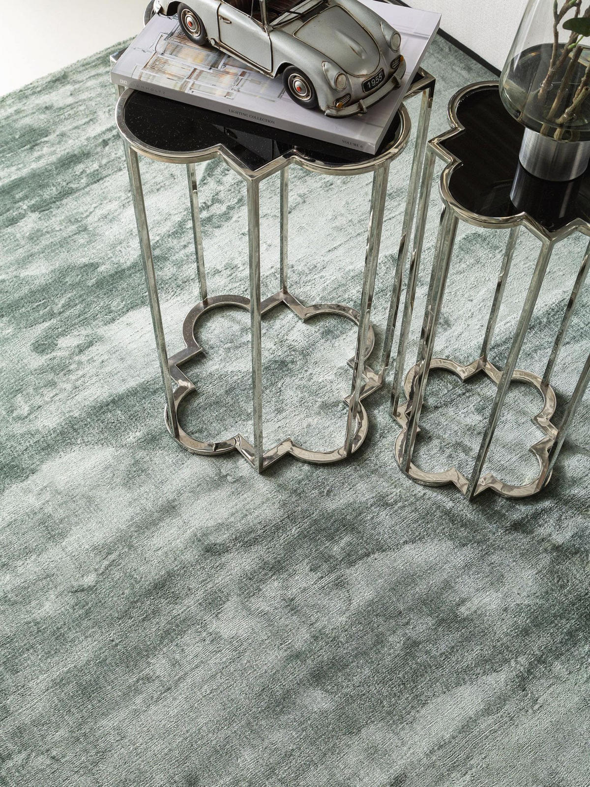 VISKOSETEPPICH Nela Hellgrün 160x230 cm - Hellgrün, Textil (160/1cm) - KUNSTLOFT
