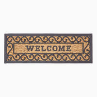 FUSSMATTE Welcome, Kokos & Gummi 25/75 cm - Naturfarben, Naturmaterialien (25/75cm) - Homescapes