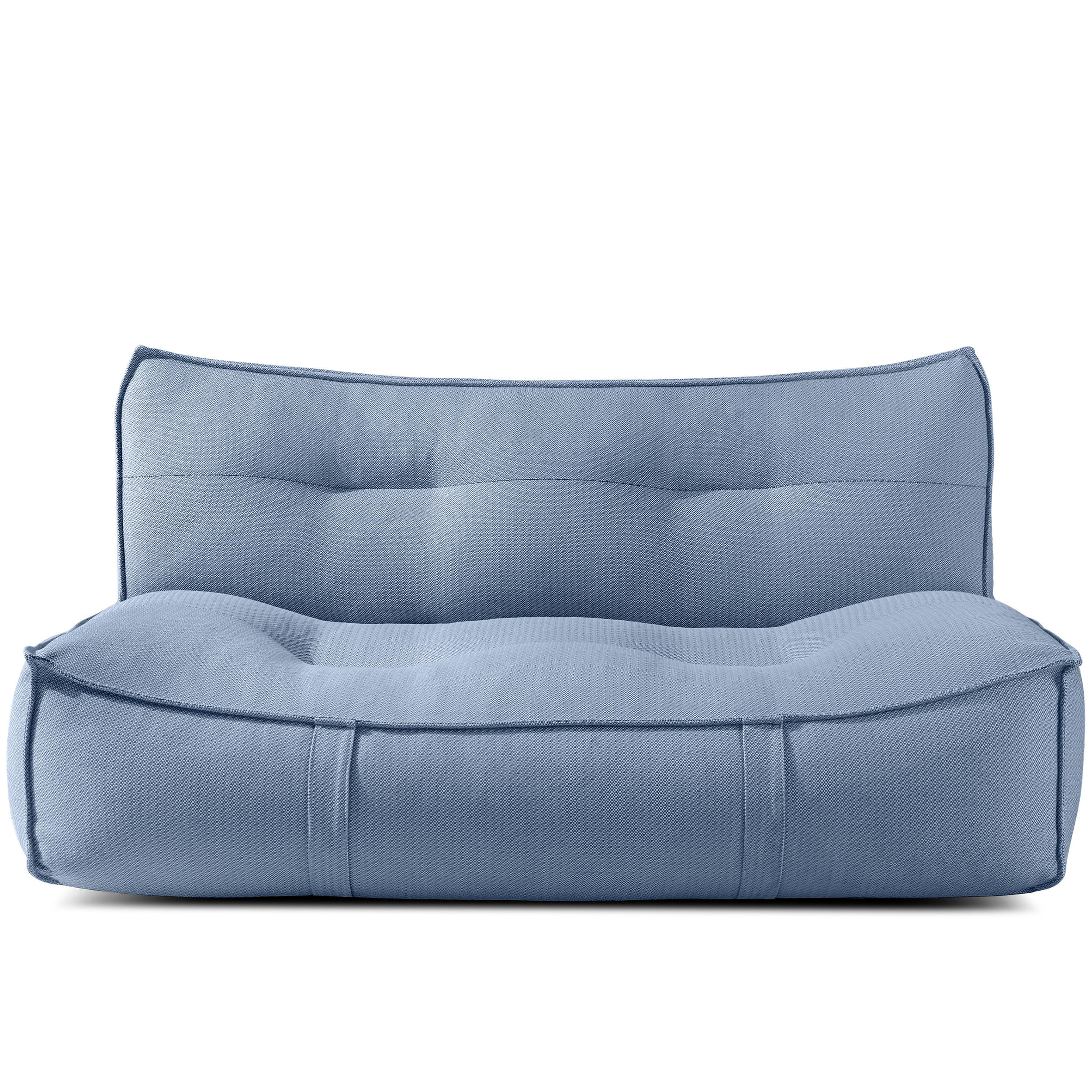 GARTENSOFA LOVIA Lounge, Marineblau/Weiß - Dunkelblau, Textil (177/82/106cm) - KONSIMO®