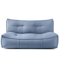 GARTENSOFA LOVIA Lounge, Marineblau/Weiß - Dunkelblau, Textil (177/82/106cm) - KONSIMO®