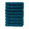 GÄSTEHANDTUCH 30x50 cm Frottier Gästetuch im 8er Set aus 100% Baumwolle, Petrol 500g/m2 - Petrol, Textil (35/50cm) - Carpe Sonno