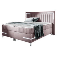 BOXBETT Tenosi 3 LED - Violett, Holz (140/200cm) - MIRJAN24