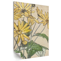 POSTER - 29x42 cm - Hannah Borger Overbeck - Sonnenblumen - Gelb, Textil (29/42/0.1cm) - TULUP