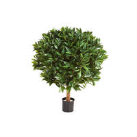 KUNSTBAUM Künstlicher Lorbeer - Rosa 55 cm - Grün, Kunststoff (55cm) - aplanta