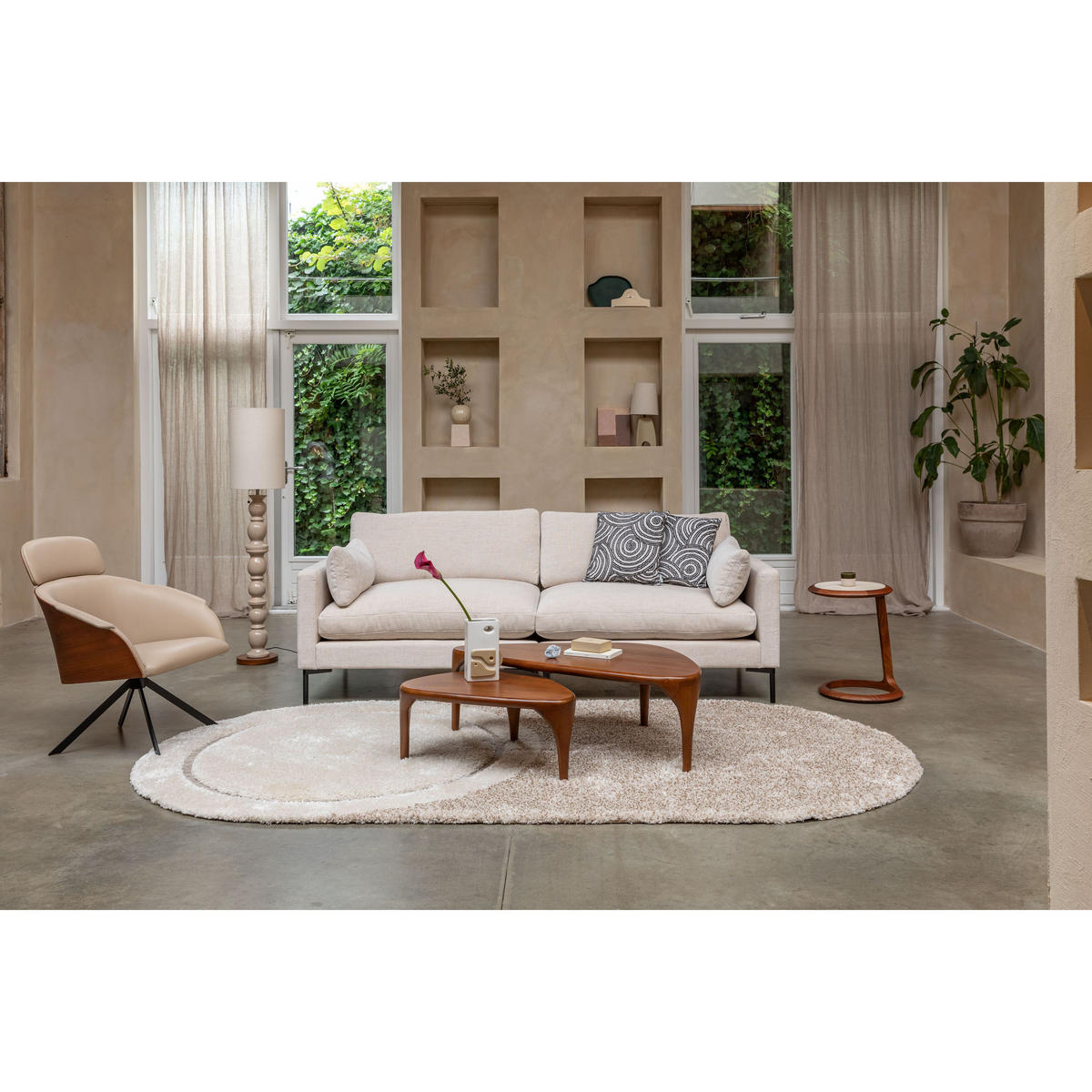 SESSEL Frie - Beige, Holzwerkstoff (71/86/71cm) - Zuiver