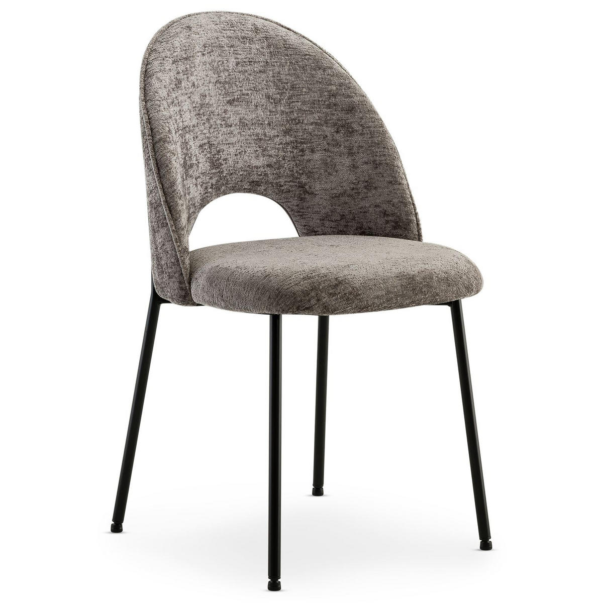 ESSZIMMERSTÜHLE SERENA 2er-Set grau - Grau, Textil (46/83/53cm) - IDIMEX