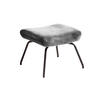 HOCKER LOTTE Silber Velvet - Silberfarben, Textil/Metall (57/44/52cm) - KAWOLA