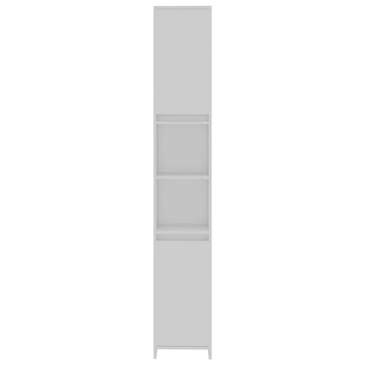 BADEZIMMERSCHRANK Weiss 30/30/183,5 Cm Holzwerkstoff - Weiß, Holzwerkstoff (30/183.5/30cm) - vidaXL