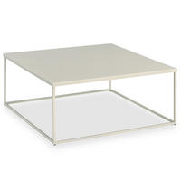 COUCHTISCH HILAR - Beige, Metall (80/80/35cm) - IDIMEX