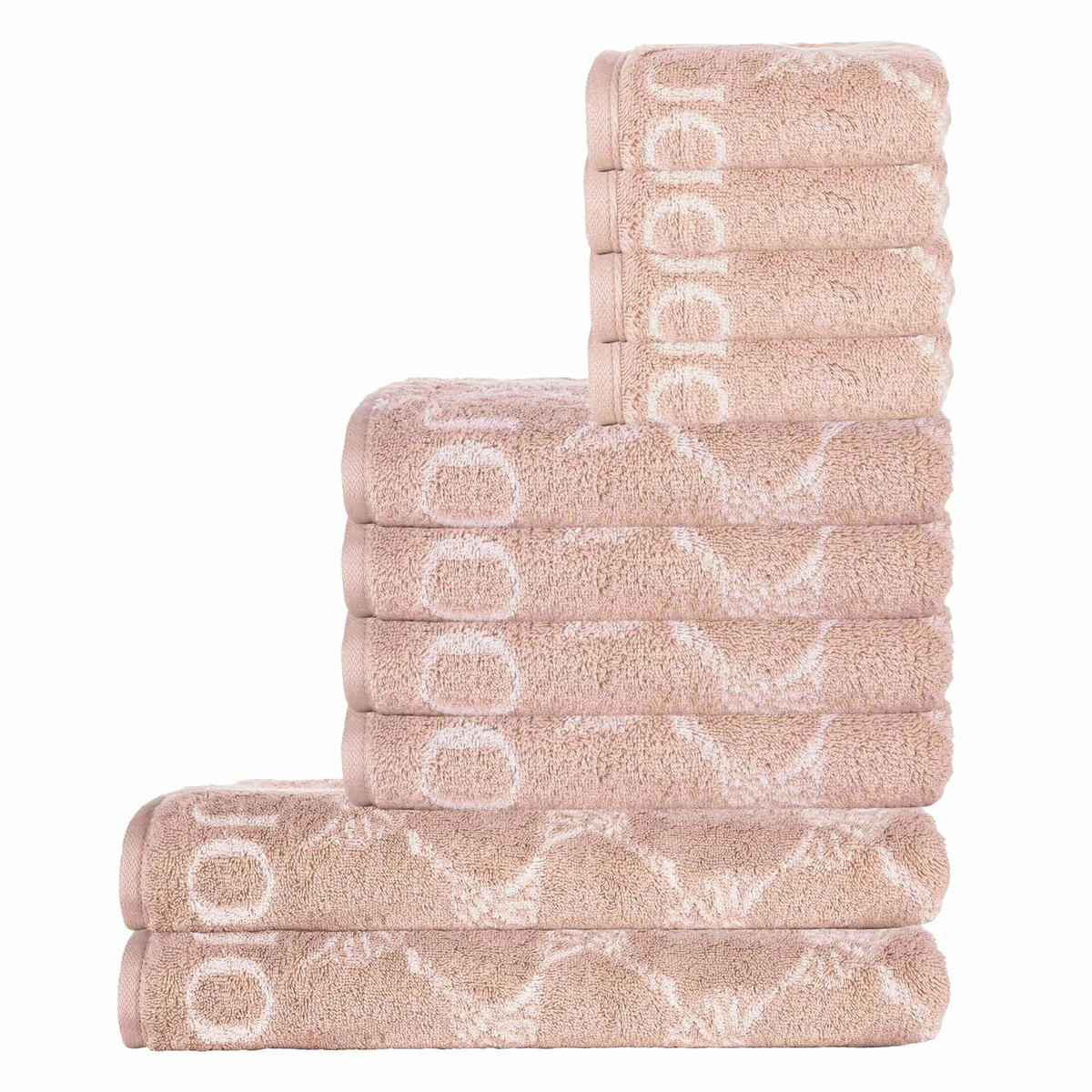 HANDTUCH Unisex Rosa Baumwolle 10er Pack - Rosa, Textil (60/120cm) - Joop!