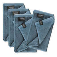 GÄSTEHANDTUCH 4ER SET AUS 100 % BAUMWOLLE SENSE - Blau, Textil (30/50cm) - Schöner Wohnen