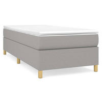 POLSTERBETT Rabassa 90/203 cm - Hellgrau, Holzwerkstoff (90/200cm) - Nettlife