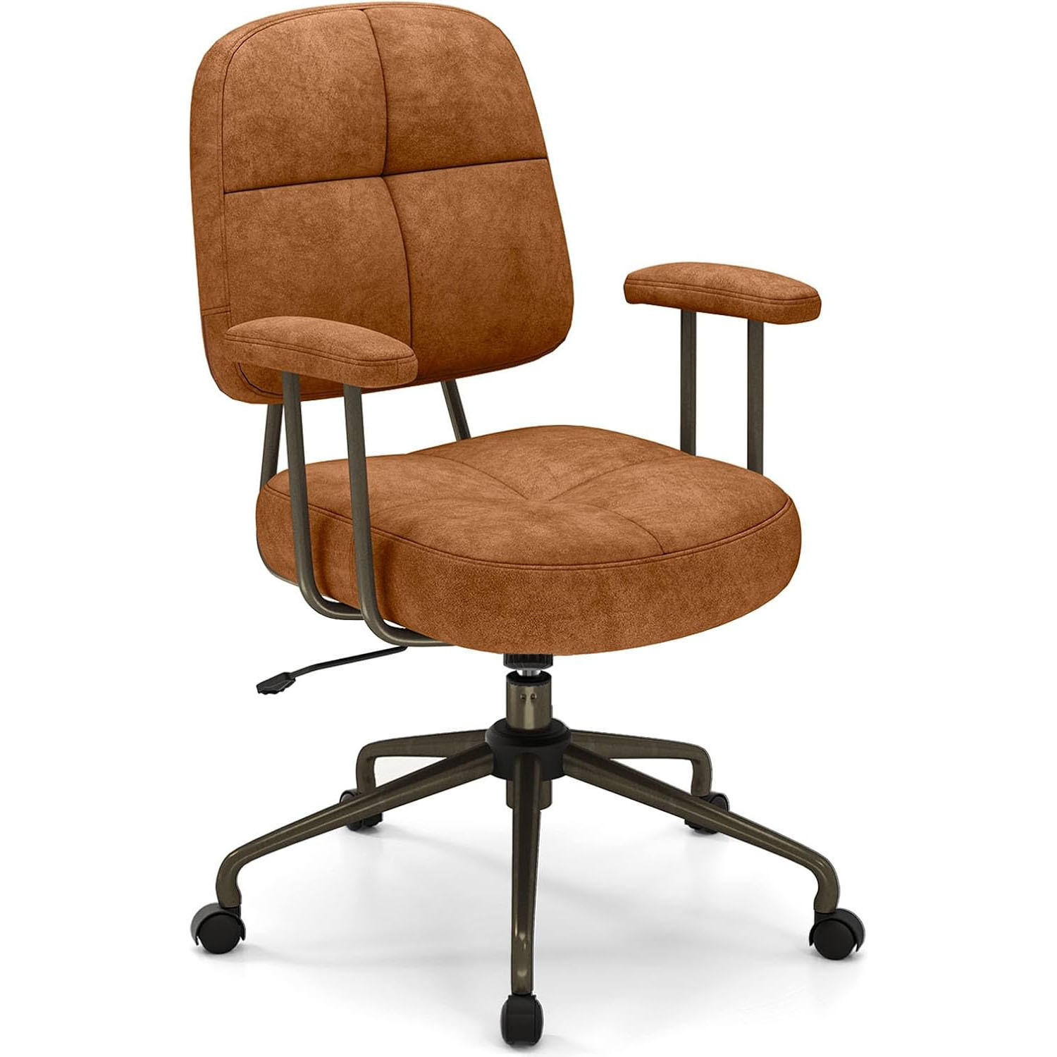 Costway Bürostuhl Braun 68x103x68 cm