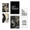 POSTER Set Mit 6 Monochromes Zitat In Vielseitiger Stil A3 & A4 Rahmenlos - Klar, Papier (29/3cm) - Nacnic
