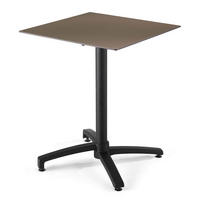 TERRASSENTISCH, Taupe - Taupe, Holzwerkstoff (60/60/72cm) - Oviala