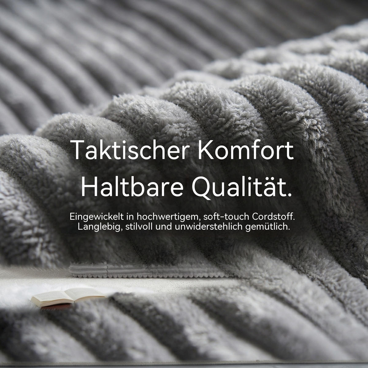 SCHLAFSOFA in Cord Hellgrau - Hellgrau, Textil (140/85/100cm) - Oxeza