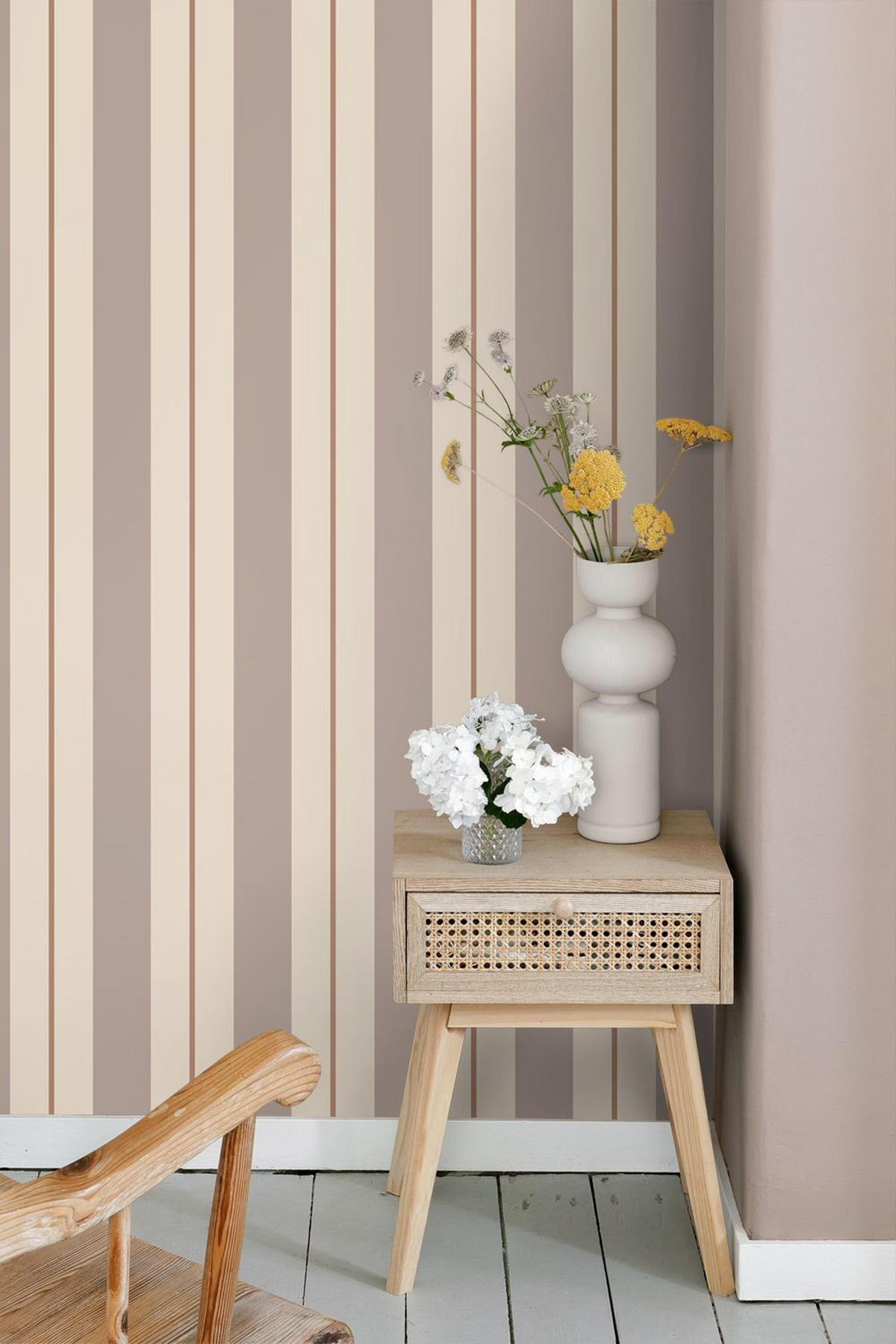 TAPETE Streifen 50 x 900 cm - Beige, Papier (50/0.1cm) - ESTAhome