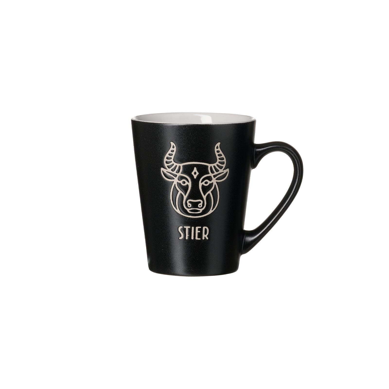 HENKELBECHER STIER Cosmic schwarz 350 ml - Schwarz, Keramik (0.35L) - Ritzenhoff Breker