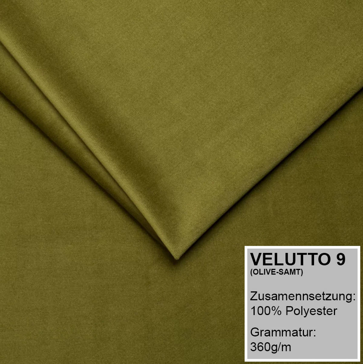 POLSTERBETT MAROKO 120 x 200 in Grün - Olivgrün, Textil (120/200cm) - A&J MöbelLand