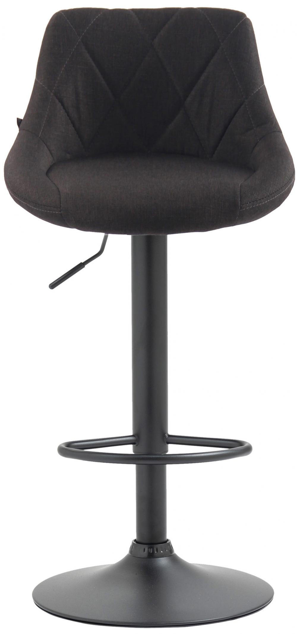 BARHOCKER Stoff dunkelgrau - Dunkelgrau/Schwarz, Textil/Metall (46/83/49cm) - CLP