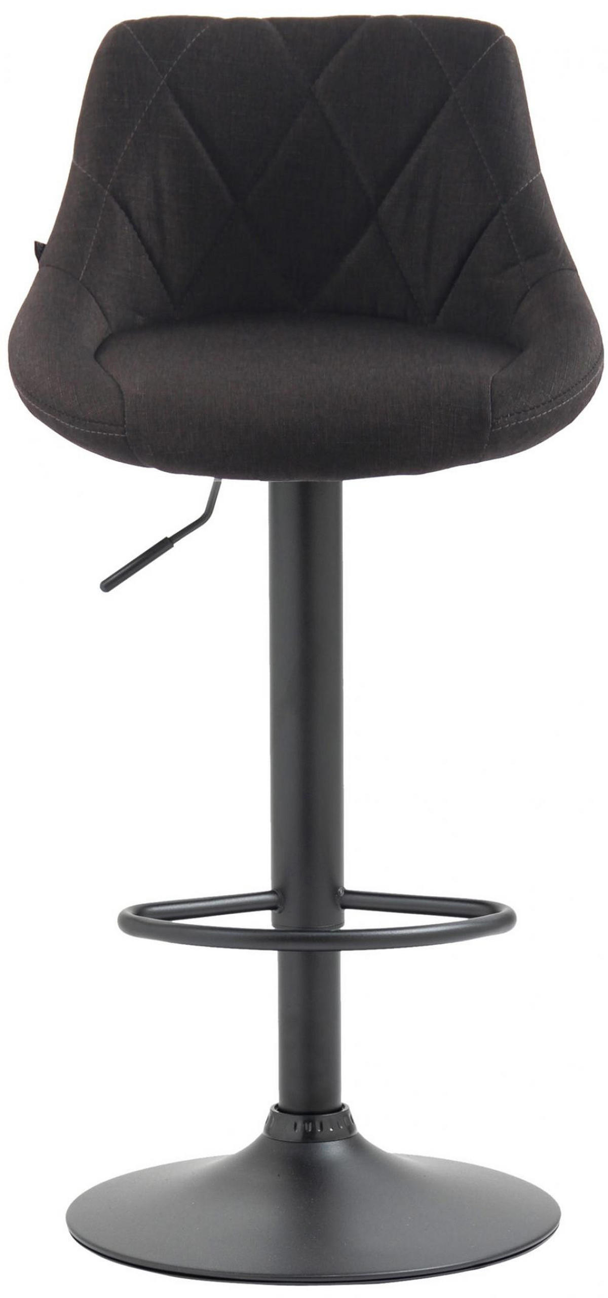 BARHOCKER Stoff dunkelgrau - Dunkelgrau/Schwarz, Textil/Metall (46/83/49cm) - CLP