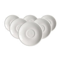 ESPRESSOUNTERTASSEN Bari weiß ø 12,5 cm 6er Set - Weiß, Keramik (12.5cm) - Ritzenhoff Breker