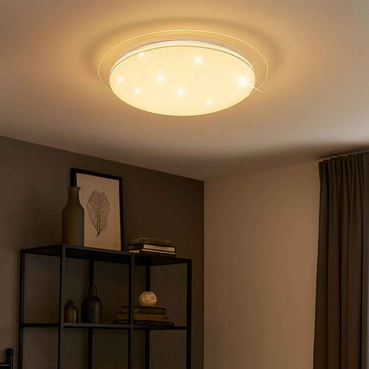 LED DECKENLEUCHTE Weiß Kunststoff - Weiß, Metall (46.5/7.5/7.5cm)