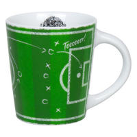 KAFFEEBECHER Fußball - Taktik - Naturfarben, Keramik (0.38L) - Könitz
