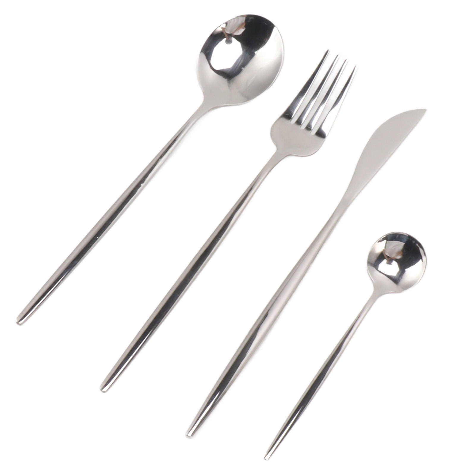 BESTECK-SET, mirror finish, rostfrei, für Hotel & Festtag, Geschenk - Silberfarben, Metall
