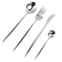 BESTECK-SET, mirror finish, rostfrei, für Hotel & Festtag, Geschenk - Silberfarben, Metall