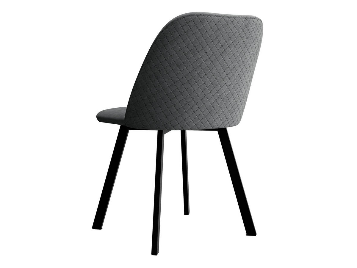 ESSZIMMERSTUHL K109 - Dunkelgrau/Schwarz, Holzwerkstoff/Textil (47/80/58cm) - MIRJAN24
