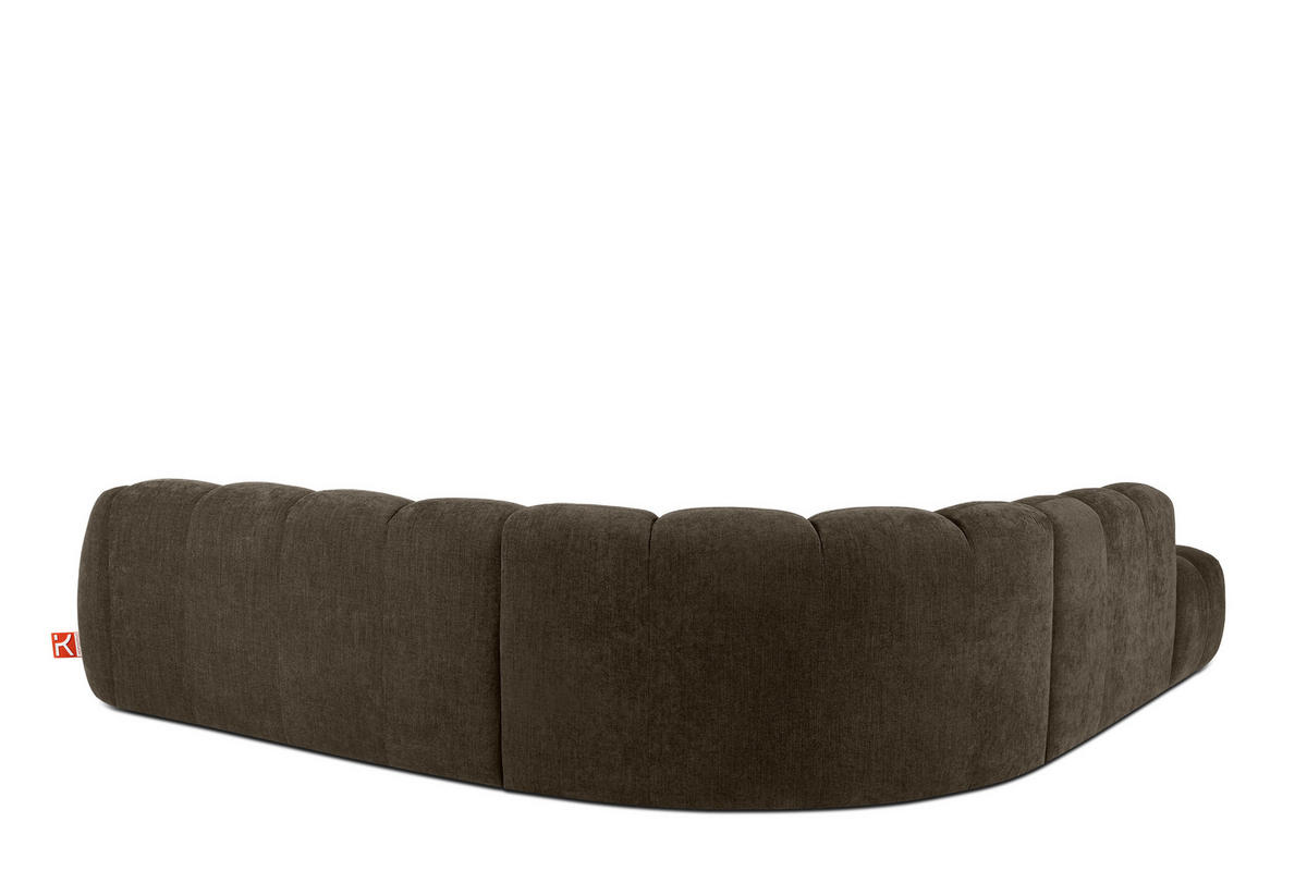 ECKSOFA LINKS FLAVA, Braun - Braun, Holz/Holzwerkstoff (310/314cm) - KONSIMO®