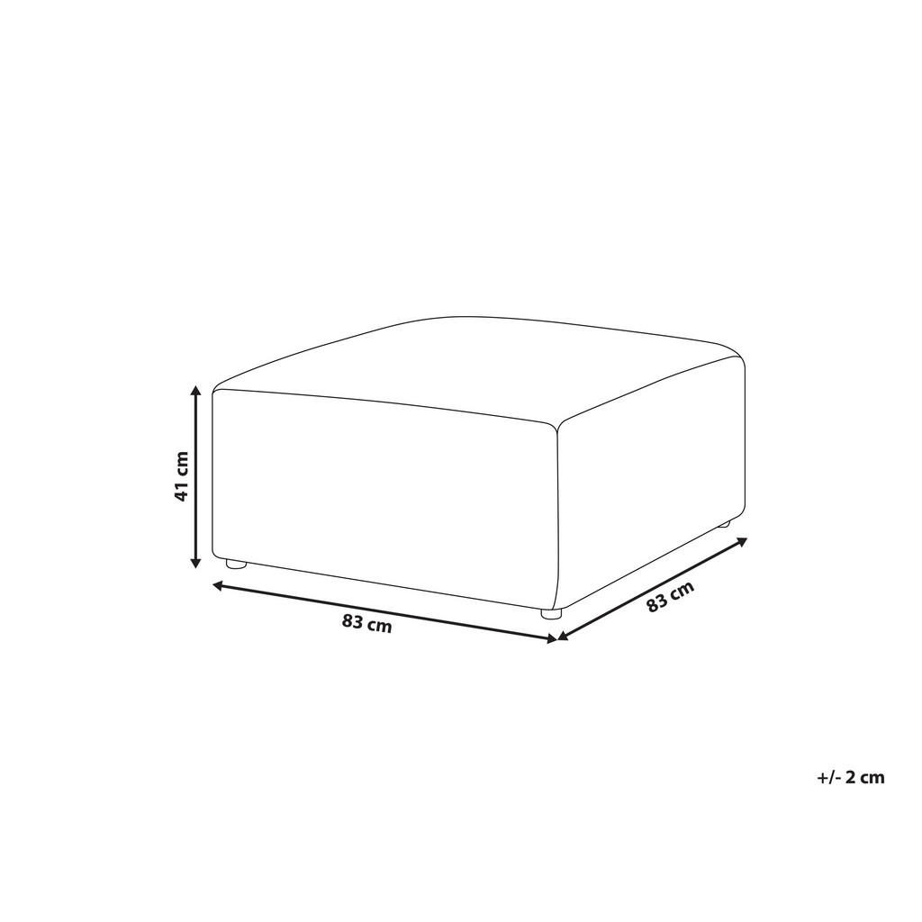 Thumbnail - Beliani Ottomane, Weiß, Textil, 1-Sitzer, Quadratisch, 83x41x83 cm, Wohnzimmer, Hocker, Sitzhocker