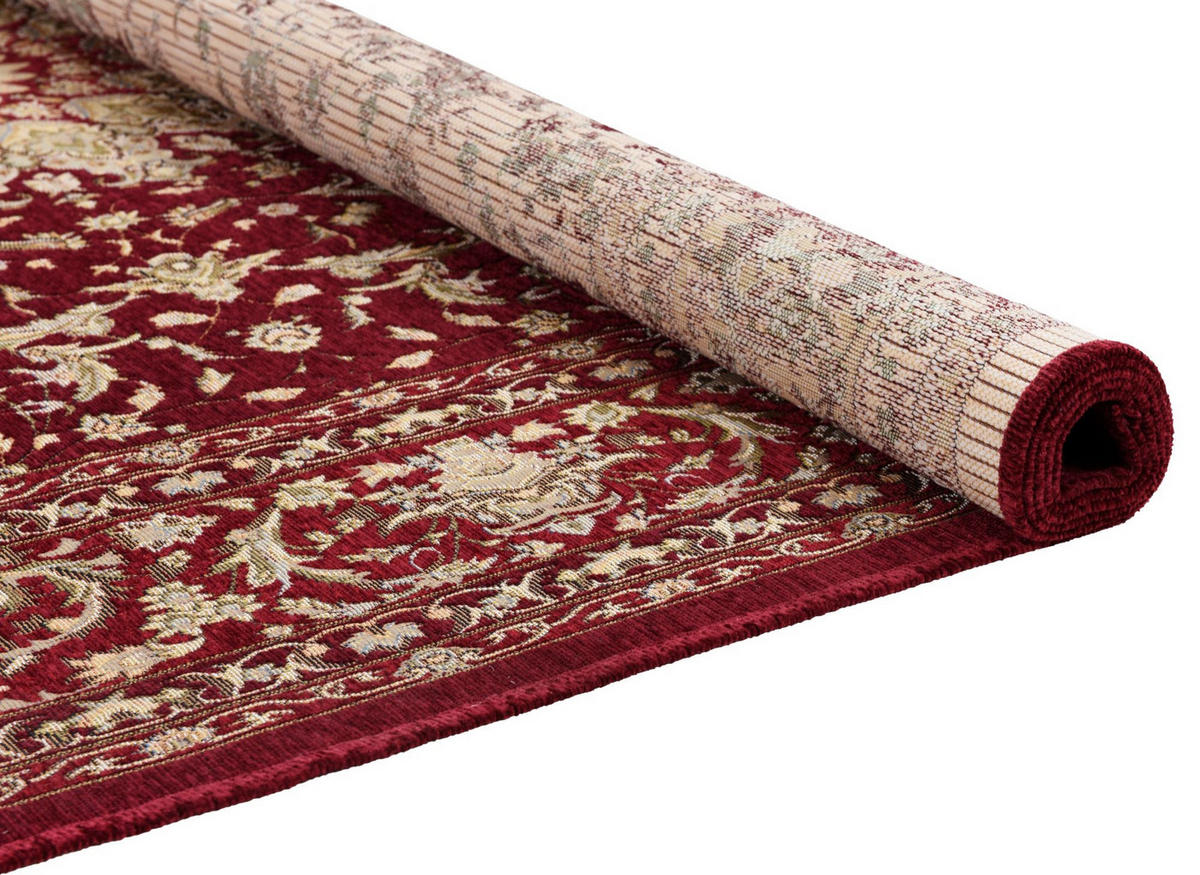 FLACHWEBTEPPICH Flomi Garden 60x90 cm - Rot, Textil (60/90cm) - THEKO
