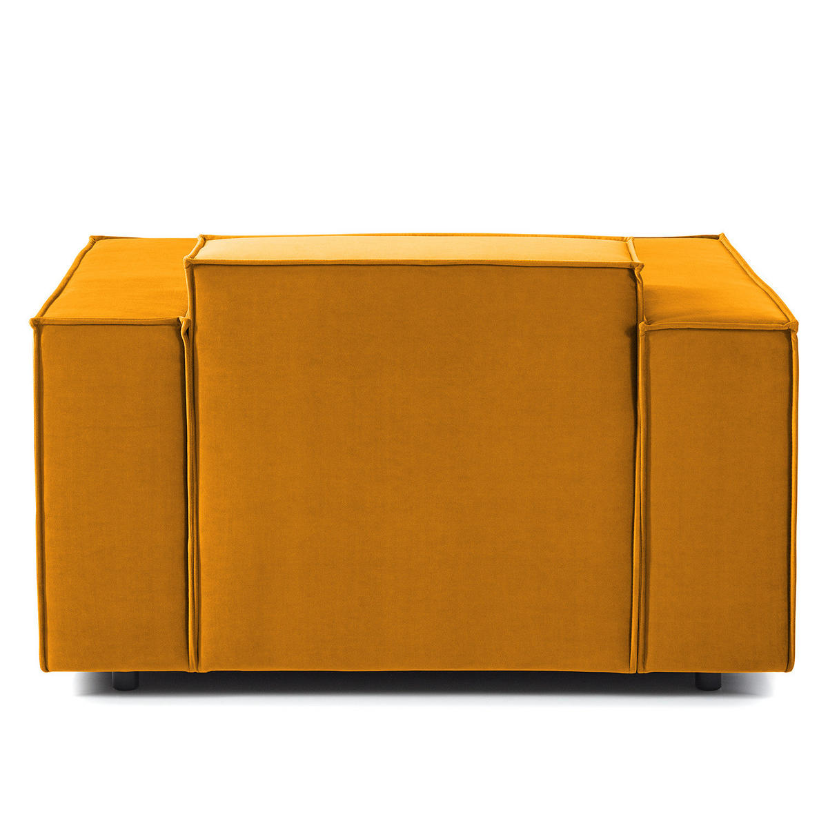 SESSEL - Gelb/Schwarz, Kunststoff/Textil (120/70/96cm) - home24