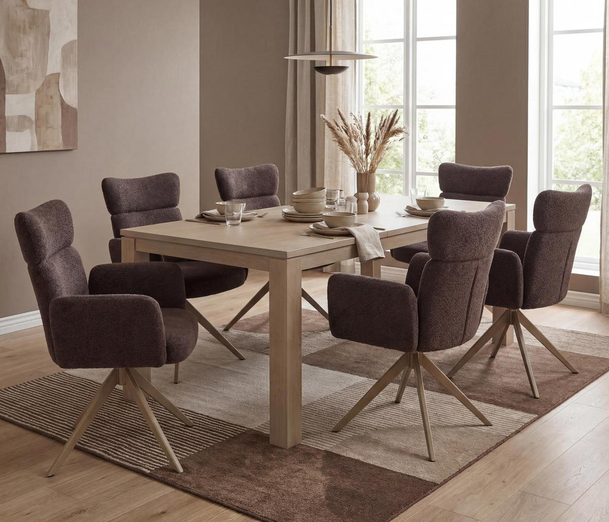 ESSZIMMERSTUHL Dunkelbraun - Dunkelbraun, Textil (63/92/58cm) - MCW