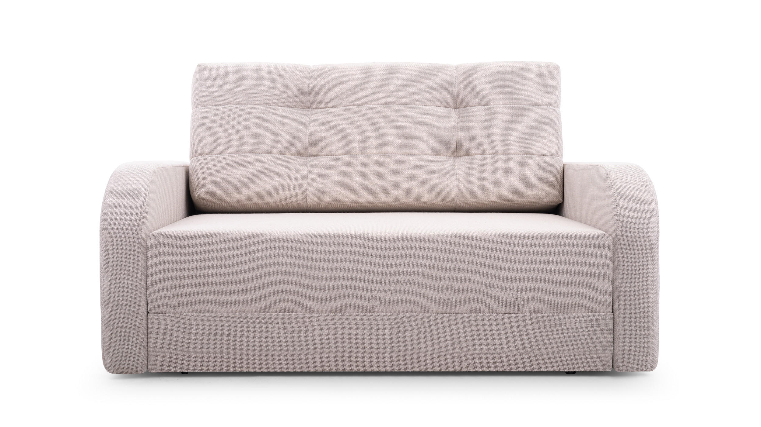 SCHLAFSOFA Porto 120 - Hellgrau (BRAGI 13) - Hellgrau, Holz (141/90/100cm) - Möblo