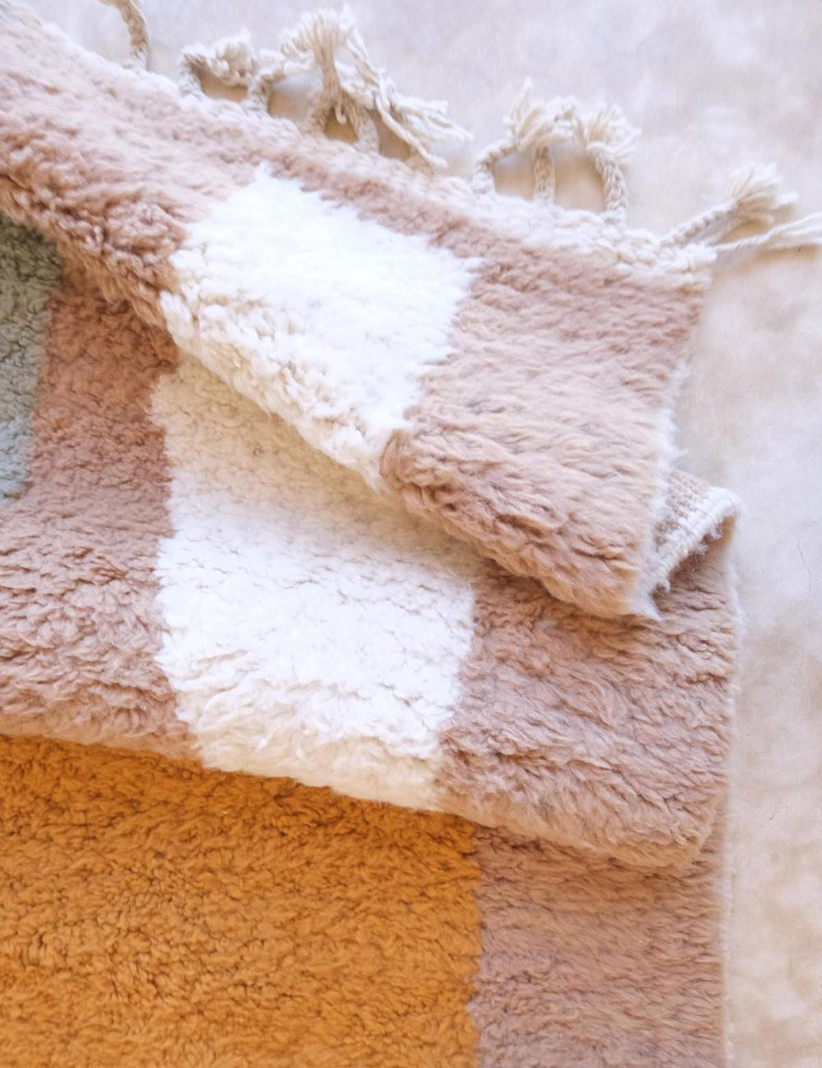 BERBERTEPPICH grafisch elegant 255x 355 cm - Multicolor, Naturmaterialien (255/355cm) - AFK Living