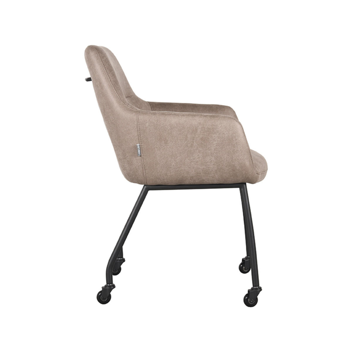 ESSZIMMERSTUHL Lenny Taupe 64/56/84 cm 2er-Set - Taupe, Textil (56/84/64cm) - LABEL51