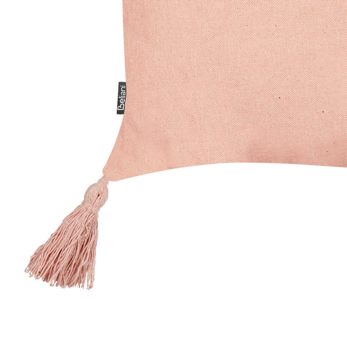 DEKOKISSEN 2er-Set Pfirsichrosa 30/50 cm Valvaria - Pink, Naturmaterialien (50/30cm) - Beliani