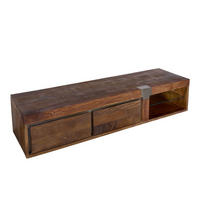 TV-BOARD Mango 180x48x39 braun lackiert Amsterdam #01 - Braun, Holz (180/39/48cm) - Massivmoebel24