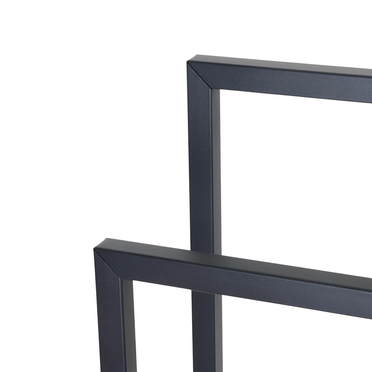 HANDTUCHSTÄNDER - Schwarz, Metall (41/77/21cm) - Relaxdays