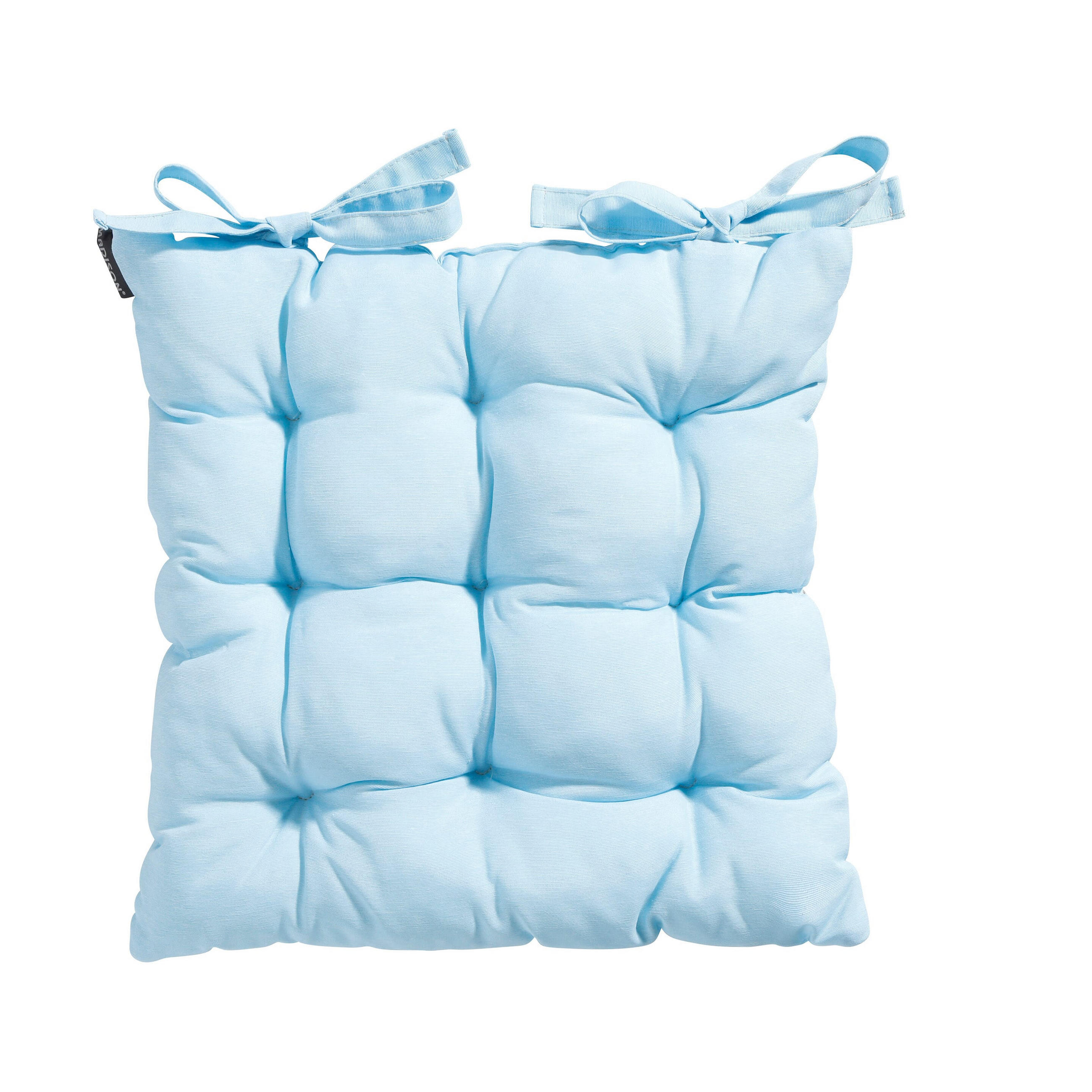 SITZKISSEN Panama 46/46 cm 4er-Set - Hellblau, Textil (46/6/46cm) - Madison