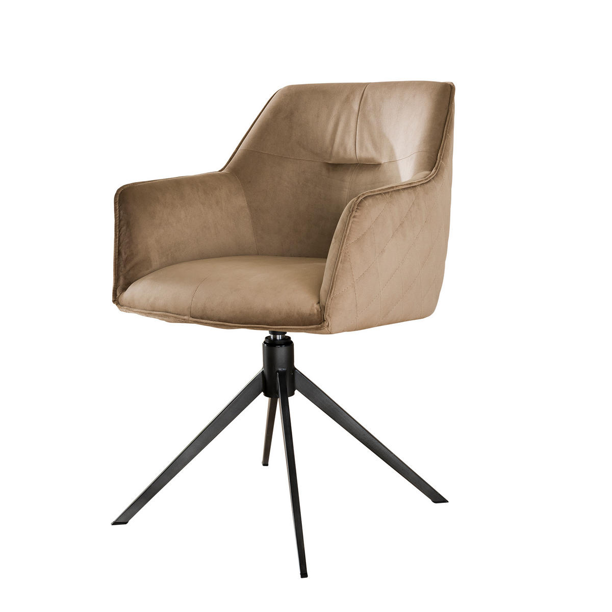 ESSZIMMERSTUHL Pull Champagner 62/61/83 cm 2er-Set - Creme, Textil (61/83/62cm) - Hoyz Collection