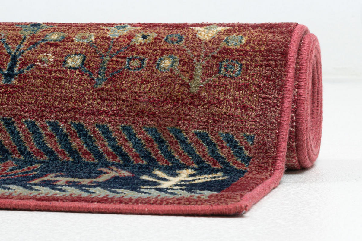 FLACHWEBETEPPICH Cherina 120x170 cm - Rot, Textil (120/170cm) - Gino Falcone
