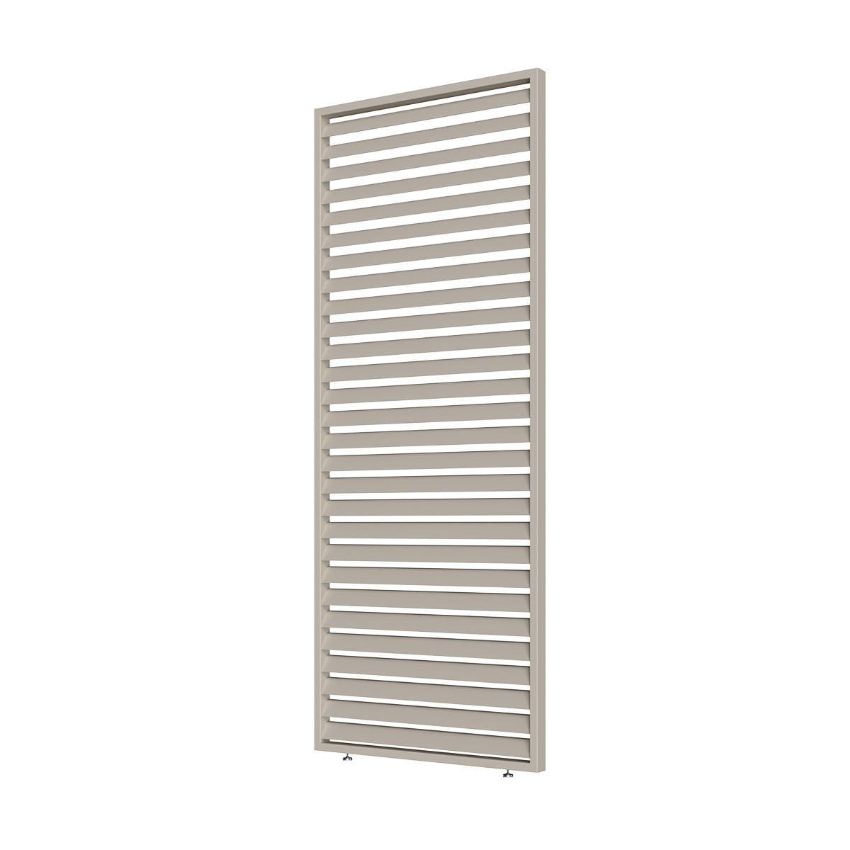 LAMELLENWAND für Weide Pergola Horizontale Ivory Sand aus Aluminium - Beige, Metall (93/234/6cm) - WEIDE